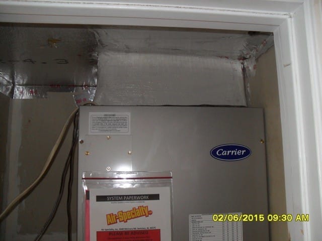 Heat Pump Closet Installation